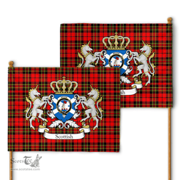 Scottish Brodie Clan Badge Tartan Coat of Arm Garden Flag - Tartan Plaid Flags Scottish Plaid Tartan Plaid - ScotsTee - scotstee.com