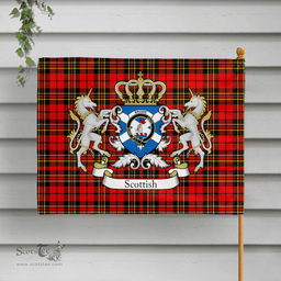 Scottish Brodie Clan Badge Tartan Coat of Arm Garden Flag - Tartan Plaid Flags Scottish Plaid Tartan Plaid - ScotsTee - scotstee.com