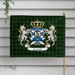 Scottish Beveridge Clan Badge Tartan Coat of Arm Garden Flag - Tartan Plaid Flags Scottish Plaid Tartan Plaid - ScotsTee - scotstee.com