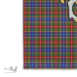 Scottish Bethune Clan Badge Tartan Coat of Arm Garden Flag - Tartan Plaid Flags Scottish Plaid Tartan Plaid - ScotsTee - scotstee.com