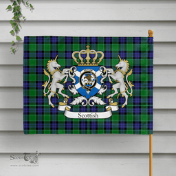 Scottish Graham Clan Badge Tartan Coat of Arm Garden Flag - Tartan Plaid Flags Scottish Plaid Tartan Plaid - ScotsTee - scotstee.com
