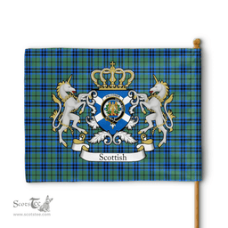 Scottish Falconer Clan Badge Tartan Coat of Arm Garden Flag - Tartan Plaid Flags Scottish Plaid Tartan Plaid - ScotsTee - scotstee.com