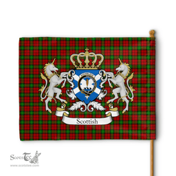 Scottish Auchinleck Or Affleck Clan Badge Tartan Coat of Arm Garden Flag - Tartan Plaid Flags Scottish Plaid Tartan Plaid - ScotsTee - scotstee.com