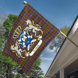 Scottish Balfour Clan Badge Tartan Coat of Arm Garden Flag - Tartan Plaid Flags Scottish Plaid Tartan Plaid - ScotsTee - scotstee.com