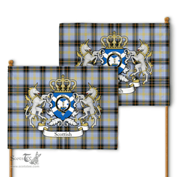 Scottish Bell Clan Badge Tartan Coat of Arm Garden Flag - Tartan Plaid Flags Scottish Plaid Tartan Plaid - ScotsTee - scotstee.com