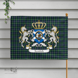 Scottish Bannatyne Clan Badge Tartan Coat of Arm Garden Flag - Tartan Plaid Flags Scottish Plaid Tartan Plaid - ScotsTee - scotstee.com