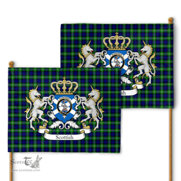 Scottish Bannerman Clan Badge Tartan Coat of Arm Garden Flag - Tartan Plaid Flags Scottish Plaid Tartan Plaid - ScotsTee - scotstee.com
