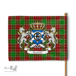 Scottish Baxter Clan Badge Tartan Coat of Arm Garden Flag - Tartan Plaid Flags Scottish Plaid Tartan Plaid - ScotsTee - scotstee.com