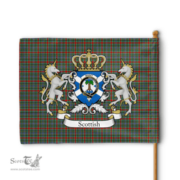 Scottish Bisset Clan Badge Tartan Coat of Arm Garden Flag - Tartan Plaid Flags Scottish Plaid Tartan Plaid - ScotsTee - scotstee.com