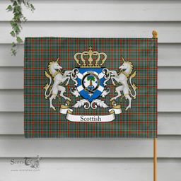 Scottish Bisset Clan Badge Tartan Coat of Arm Garden Flag - Tartan Plaid Flags Scottish Plaid Tartan Plaid - ScotsTee - scotstee.com