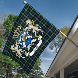 Scottish Baillie Clan Badge Tartan Coat of Arm Garden Flag - Tartan Plaid Flags Scottish Plaid Tartan Plaid - ScotsTee - scotstee.com