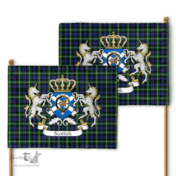 Scottish Baillie Clan Badge Tartan Coat of Arm Garden Flag - Tartan Plaid Flags Scottish Plaid Tartan Plaid - ScotsTee - scotstee.com