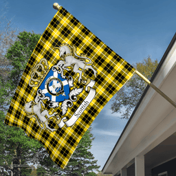 Scottish Barclay Clan Badge Tartan Coat of Arm Garden Flag - Tartan Plaid Flags Scottish Plaid Tartan Plaid - ScotsTee - scotstee.com