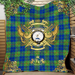 Scottish Barclay Hunting Ancient Clan Tartan Quilt - Military Logo Style Scottish Plaid Tartan Plaid
