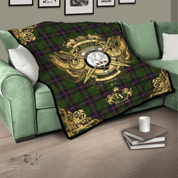 Scottish Cochrane 01 Clan Tartan Quilt - Military Logo Style Scottish Plaid Tartan Plaid