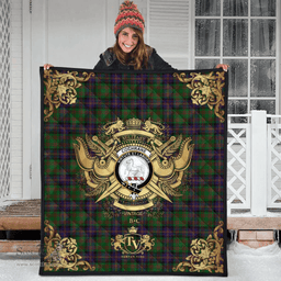 Scottish Cochrane 01 Clan Tartan Quilt - Military Logo Style Scottish Plaid Tartan Plaid