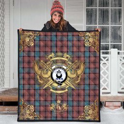 Scottish Hannay Dress Clan Tartan Quilt - Military Logo Style Scottish Plaid Tartan Plaid