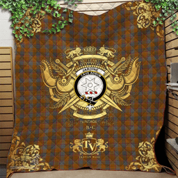 Scottish Jardine 01 Clan Tartan Quilt - Military Logo Style Scottish Plaid Tartan Plaid