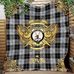 Scottish Forbes Dress Originaux Clan Tartan Quilt - Military Logo Style Scottish Plaid Tartan Plaid
