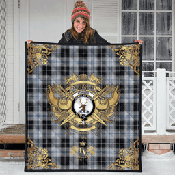 Scottish Forbes Dress Originaux Clan Tartan Quilt - Military Logo Style Scottish Plaid Tartan Plaid