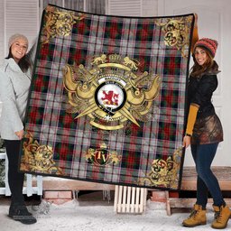 Scottish MacDuff Dress 04 Clan Tartan Quilt - Military Logo Style Scottish Plaid Tartan Plaid