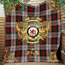 Scottish MacDuff Dress 04 Clan Tartan Quilt - Military Logo Style Scottish Plaid Tartan Plaid