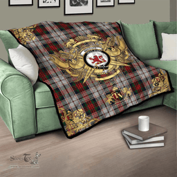 Scottish MacDuff Dress 04 Clan Tartan Quilt - Military Logo Style Scottish Plaid Tartan Plaid