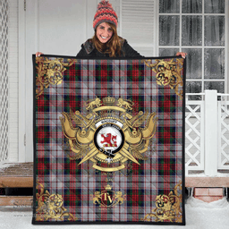 Scottish MacDuff Dress 04 Clan Tartan Quilt - Military Logo Style Scottish Plaid Tartan Plaid