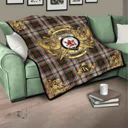 Scottish MacDuff Dress 03 Clan Tartan Quilt - Military Logo Style Scottish Plaid Tartan Plaid