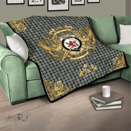 Scottish MacDuff Dress 01 Clan Tartan Quilt - Military Logo Style Scottish Plaid Tartan Plaid