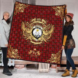 Scottish MacColl 03 Clan Tartan Quilt - Military Logo Style Scottish Plaid Tartan Plaid