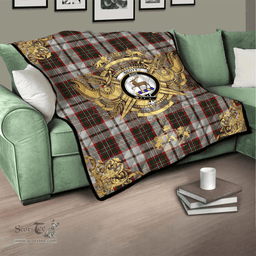 Scottish Scott Dress 01 Clan Tartan Quilt - Military Logo Style Scottish Plaid Tartan Plaid