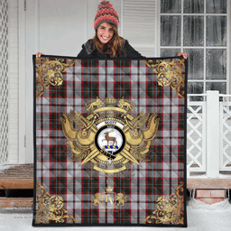 Scottish Scott Dress 01 Clan Tartan Quilt - Military Logo Style Scottish Plaid Tartan Plaid