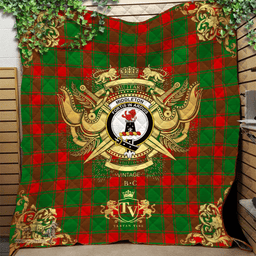Scottish Middleton Modern Clan Tartan Quilt - Military Logo Style Scottish Plaid Tartan Plaid