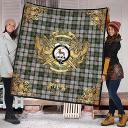 Scottish Scott Dress 02 Clan Tartan Quilt - Military Logo Style Scottish Plaid Tartan Plaid