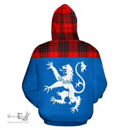 Scottish Wemyss Modern Clan Tartan Hoodie - Scotland Lion Style Scottish Plaid Tartan Plaid