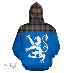 Scottish Sutherland Weathered Clan Tartan Hoodie - Scotland Lion Style Scottish Plaid Tartan Plaid