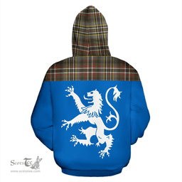 Scottish Scott Green Weathered Clan Tartan Hoodie - Scotland Lion Style Scottish Plaid Tartan Plaid