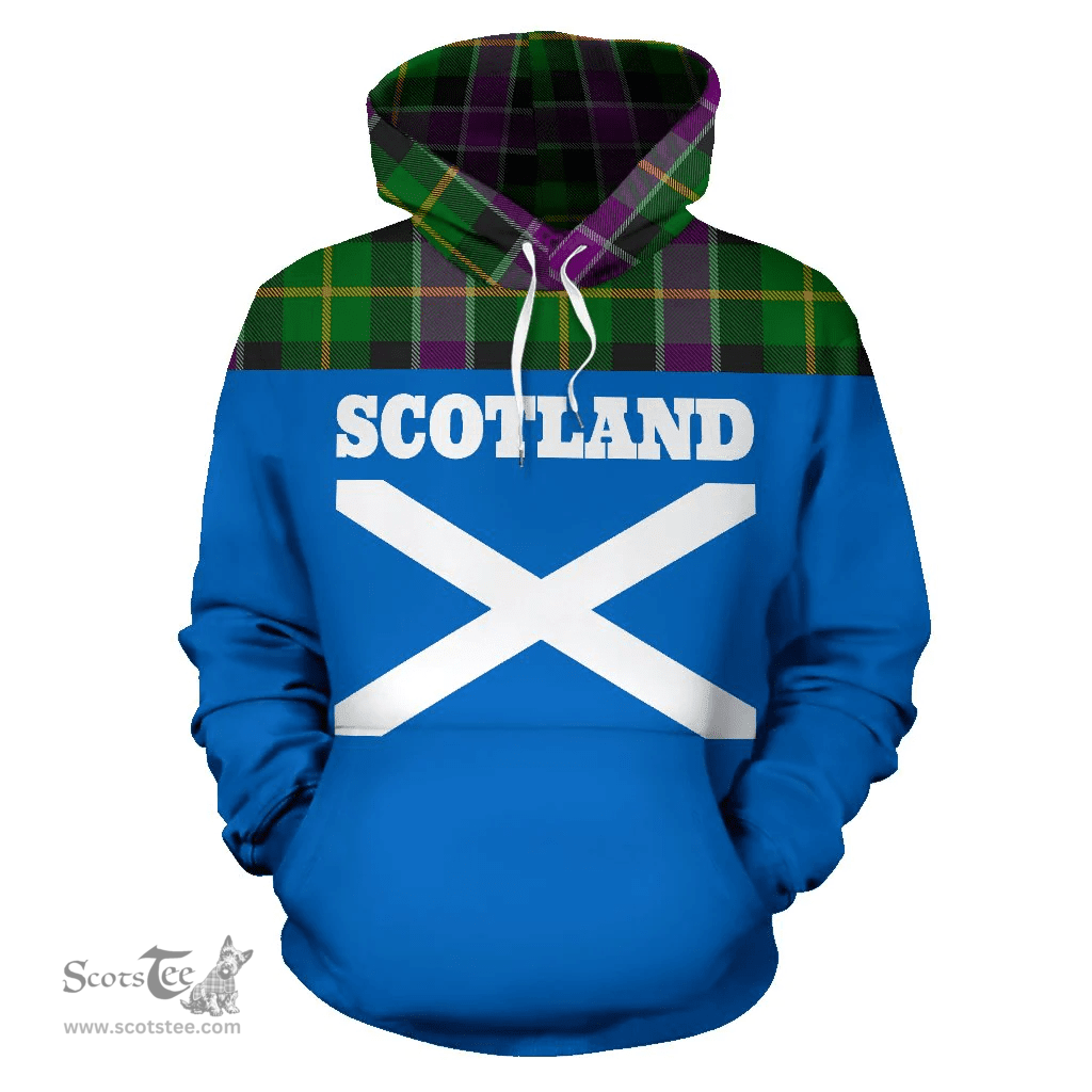Scottish Selkirk Clan Tartan Hoodie - Scotland Lion Style Scottish Plaid Tartan Plaid