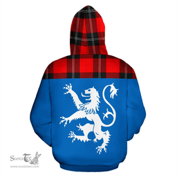 Scottish Ramsay Modern Clan Tartan Hoodie - Scotland Lion Style Scottish Plaid Tartan Plaid