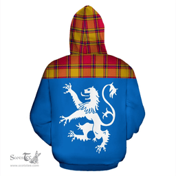 Scottish Scrymgeour Clan Tartan Hoodie - Scotland Lion Style Scottish Plaid Tartan Plaid