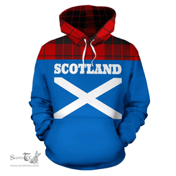 Scottish MacLeod of Raasay Clan Tartan Hoodie - Scotland Lion Style Scottish Plaid Tartan Plaid