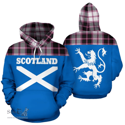 Scottish MacPherson Hunting Modern Clan Tartan Hoodie - Scotland Lion Style Scottish Plaid Tartan Plaid