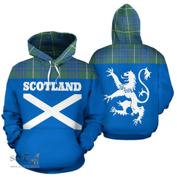 Scottish MacIntyre Hunting Clan Tartan Hoodie - Scotland Lion Style Scottish Plaid Tartan Plaid