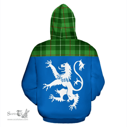 Scottish Galloway District Clan Tartan Hoodie - Scotland Lion Style Scottish Plaid Tartan Plaid