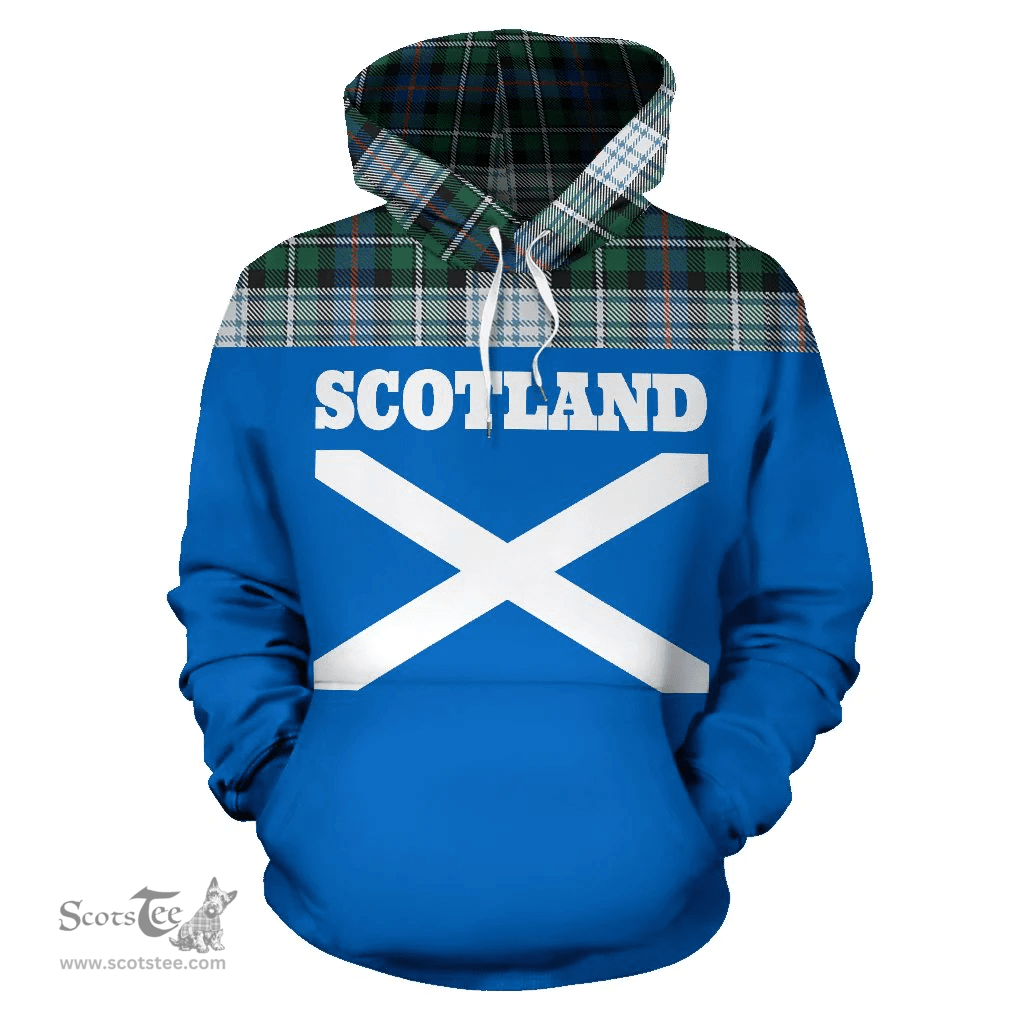 Scottish MacKenzie Dress Clan Tartan Hoodie - Scotland Lion Style Scottish Plaid Tartan Plaid