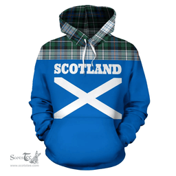 Scottish MacKenzie Dress Clan Tartan Hoodie - Scotland Lion Style Scottish Plaid Tartan Plaid