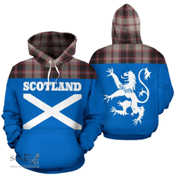 Scottish MacPherson Hunting Ancient Clan Tartan Hoodie - Scotland Lion Style Scottish Plaid Tartan Plaid