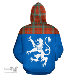 Scottish Morrison Red Ancient Clan Tartan Hoodie - Scotland Lion Style Scottish Plaid Tartan Plaid