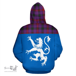 Scottish Montgomery Modern Clan Tartan Hoodie - Scotland Lion Style Scottish Plaid Tartan Plaid